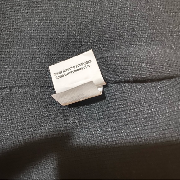 Angry Birds Red Bird Reversible Pig Knit Hat 100% Acrylic Ear Cover Winter - Picture 3 of 11